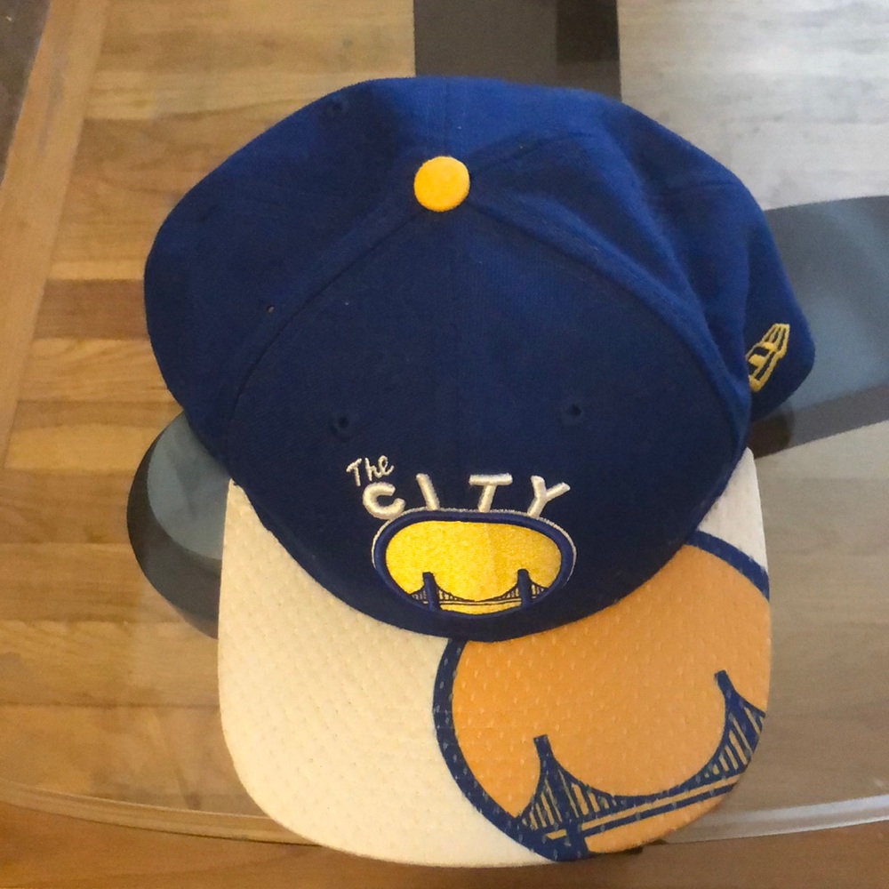 Golden state cap. Ready for basketball.